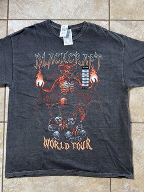 Blackcraft World Tour T-Shirt 2-Sided LARGE New